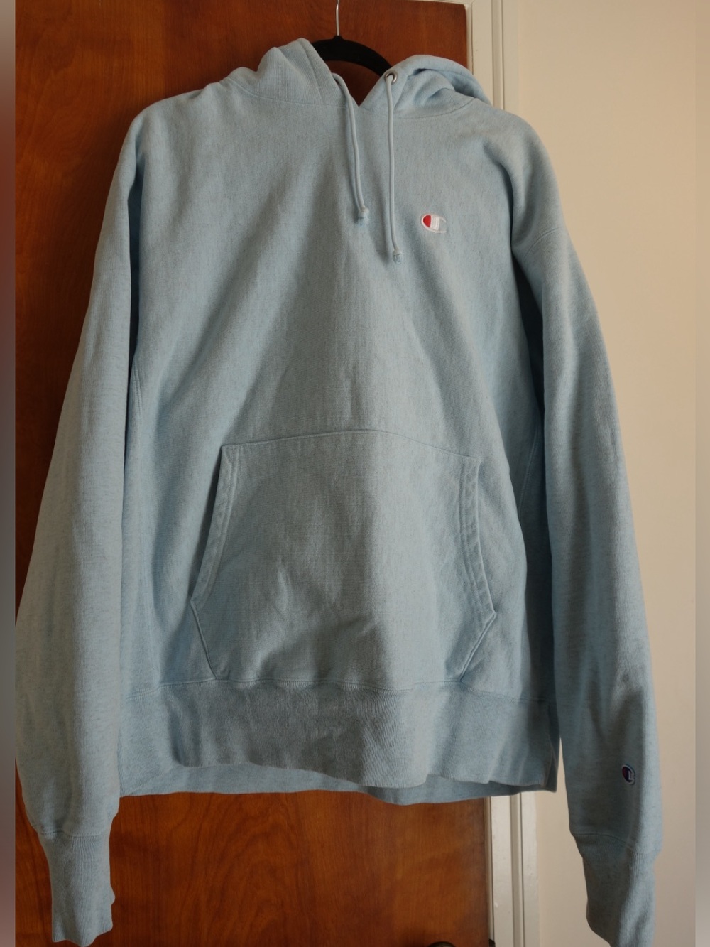Champion Pullover Hoodie with Small Logo